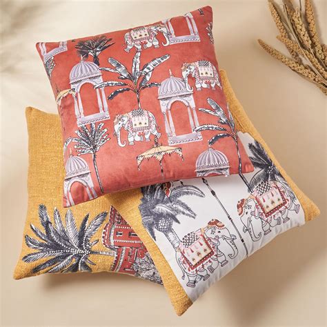 Buy Lucent Glen Embellished Cushion Cover - 40x40cm from Home Centre at ...