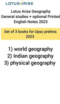 LotusArise - Geography General Studies Printed English Medium Notes ...