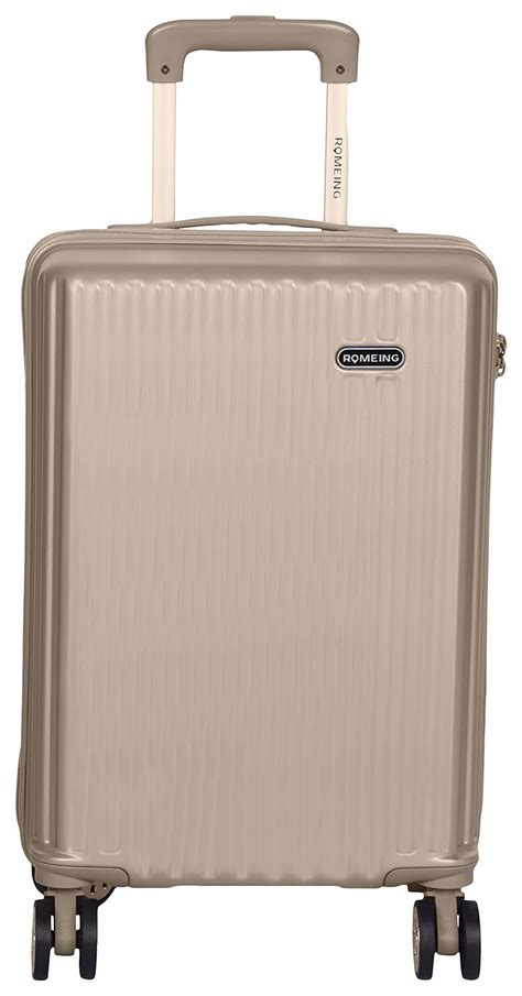 ROMEING Capri 20 inch, Polycarbonate Luggage, Hard Sided, (Gold 55 cms ...