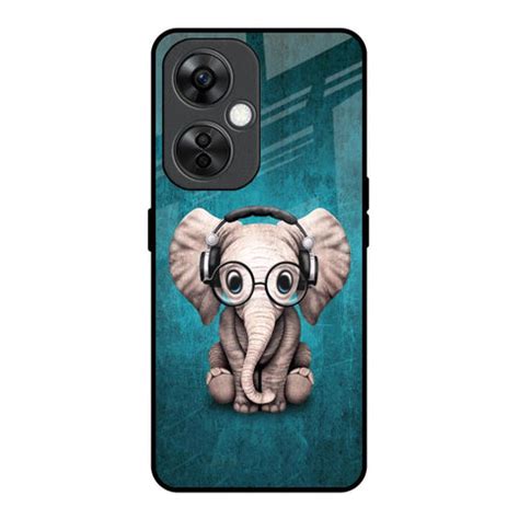 Adorable Baby Elephant OnePlus Nord CE 3 Lite 5G Glass Back Cover ...