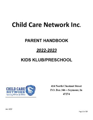 Fillable Online Childcare Network: Daycare LocationsSummer Camps ...