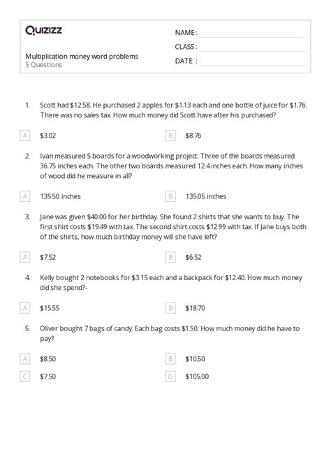 Image result for 6th Grade Math Word Problems Worksheets