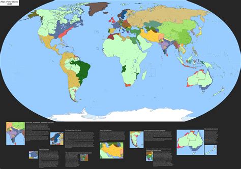 A French Dominated World - 1800 : r/imaginarymaps