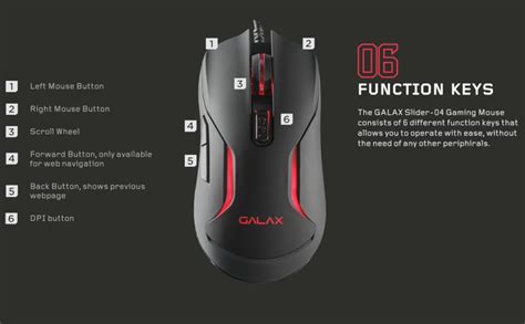 Amazon.in: Buy Galax Slider-04 Optical Wired Gaming Mouse | 6400DPI | 6 ...