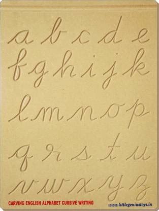 Little Genius Carving English Alphabets - Cursive Writing Price in ...