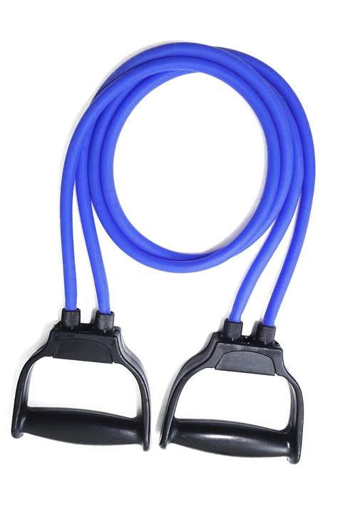 Double Exercise Resistance Band Comfort Handles, Soft Grip ...