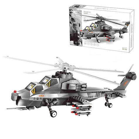Elecart Helicopter Bricks Series 283pcs Building Blocks Set | Realistic ...