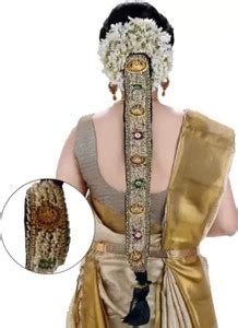 glowtesto Southern Hairs Jewelry Choti Jada Set,Bharatanatyam Hair ...