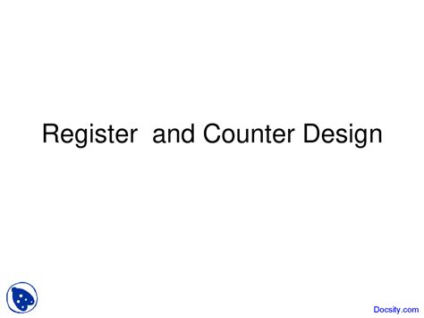 Image result for Counter Design From a Computer Organization Class