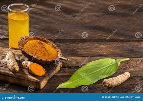 Curcuma Longa - Mix of Water with Turmeric Powder Stock Image - Image ...
