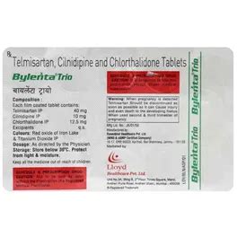 Bylenta Trio 40 mg/10 mg/12.5 mg Tablet | Uses, Side Effects, Price ...