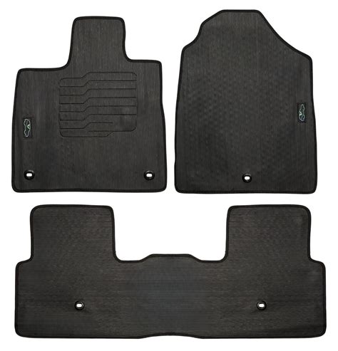 ecoMats Floor Mats for 2023 to 2025 Honda Pilot All-Weather with Safety ...