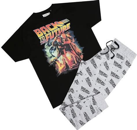 Buy Cotton Soul Back To The Future Movie Poster Mens Pyjama PJ Sleep ...
