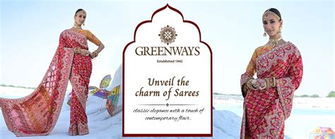 Buy Saree, Dress Material, Suit, Dupatta Online Shopping | Greenways ...