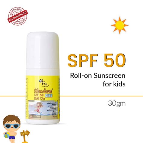 Buy FIXDERMA SHADOW SPF 50 KIDS ROLL ON, SUNSCREEN FOR KIDS - 30GM ...