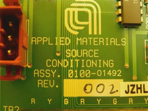 AMAT Applied Materials 0100-01492 Source Conditioning Board PCB Working ...