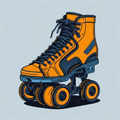 Premium Vector | Roller skate vector illustration isolated on a white ...