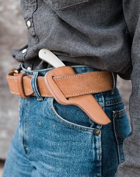 Custom single slot fixed blade knife sheath rough out right hand cross ...