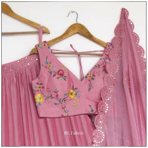 Pink color Crush & Embroidery work Ruffle Style Lehenga Choli for any ...