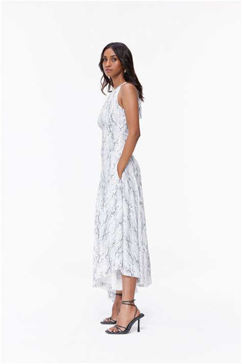 Snake Print Asymmetrical Snake Dress – Qua