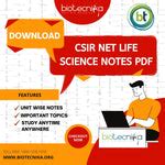 CSIR NET Life Science Notes PDF Download - CSIR NET UNIT 1 to UNIT 13 ...