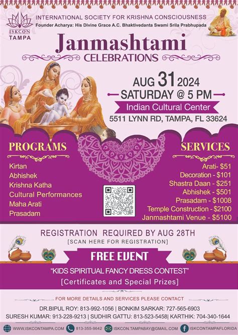 SRI KRISHNA JANMASHTAMI celebrations and “Kids Spiritual Fancy Dress ...