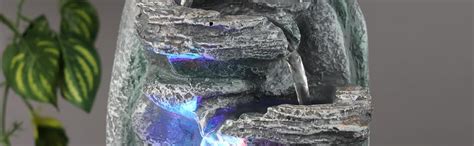 SPLICE Natural Water Fountain for Living Room,Pooja Mandir Tabletop ...