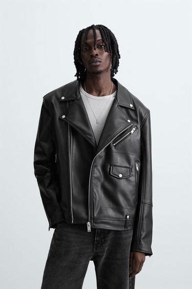 Men's Faux Leather Jackets | ZARA India