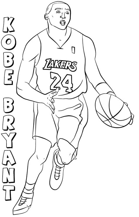 Free Printable NBA Coloring Pages - ScribbleFun