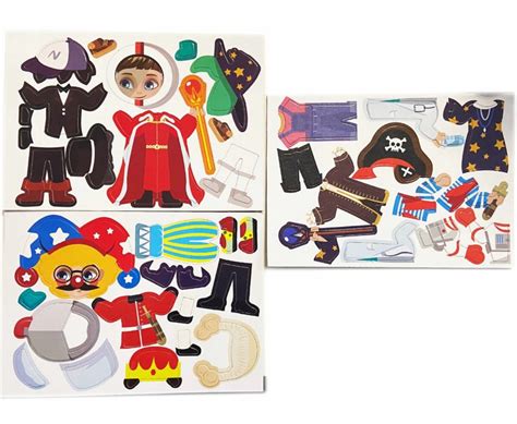 Magnetic puzzle book, Magnetic Dress up Boy, dress up toys, kids ...