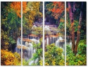 Water 4 Panel Wall Art Painting With Matte Coating 24x18 inches on 4mm ...