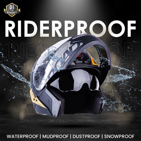 Headfox N2 Air 7 Road Orange Smart Bluetooth Flip-up Double Visor ...