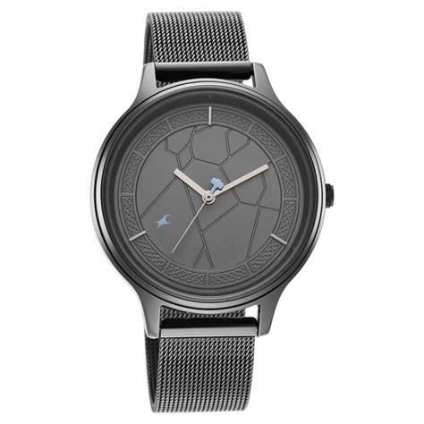 Buy Online Fastrack Thor Quartz Analog Grey Dial Stainless Steel Strap ...