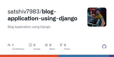 Python Django Blog Application 的图像结果