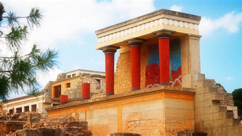 Knossos Palace Centre Of Minoan Civilization At Crete