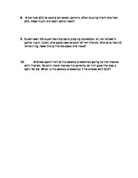 5th Math Story Problems 的图像结果