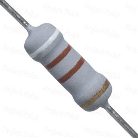 910 Ohm 1W Flameproof Metal Oxide Resistor -, 910E, 910R, 1W MOF, 1W ...