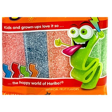 Haribo "Zing" Sour Streamers Gummy Candy Strips - 4.3 oz. - The Taste ...