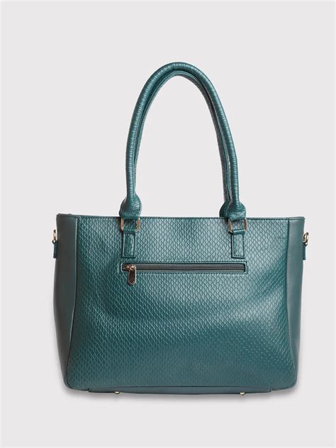 Buy Caprese Fiona Tote Large Office Handbag Teal @ Rs.1299 | Caprese Bags