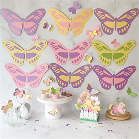 Rozi Decoration Butterfly Theme Photo Booth Props for Girls Birthday ...