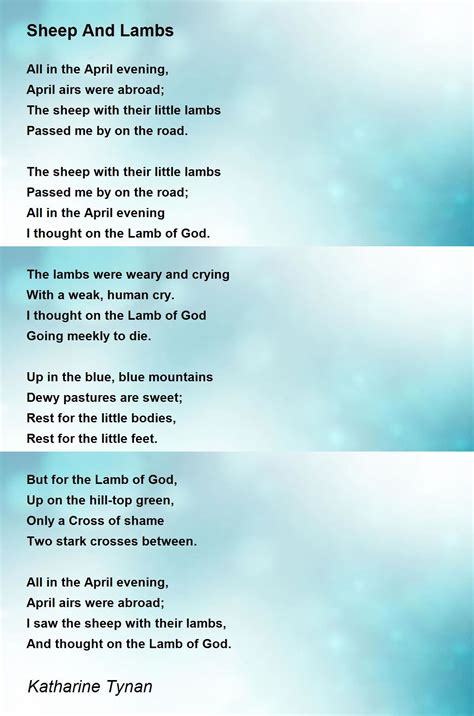 The Poem The Lamb