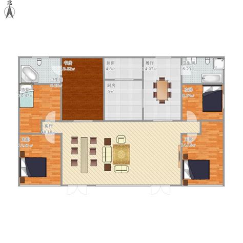 160平东南亚风格复式住宅卧室装修效果图_太平洋家居网图库