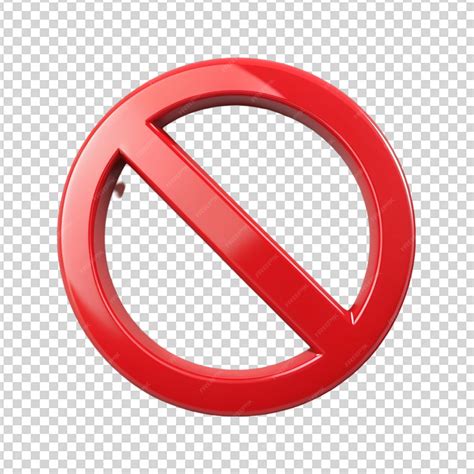 Premium PSD | No sign no symbol Isolated on transparent background