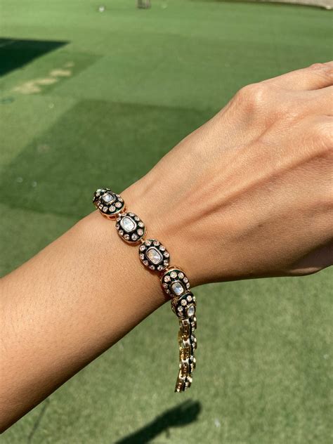 The Classic Meenakari Tennis Bracelet – Belleza Jewels
