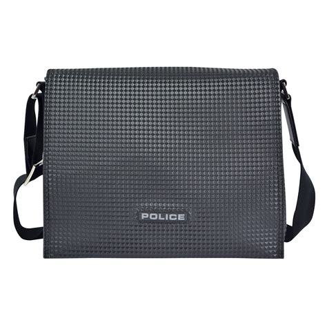 Police Pyramid Men's Messenger Bag - Black (PT102040) : Amazon.in: Fashion