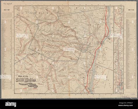 Map of the catskill mountains hi-res stock photography and images - Alamy