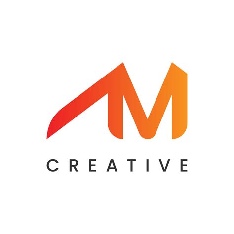 Modern gradient creative initial letter a and m logo design 10915453 ...