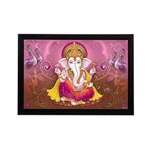 eCraftIndia 'Lord Ganesha' Satin Matt Texture UV Art Painting ...