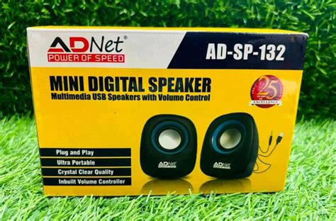 ADNet AD-SP-132 USB 2.0 Multimedia Mini Speakers Black 2 W Laptop/Desk ...