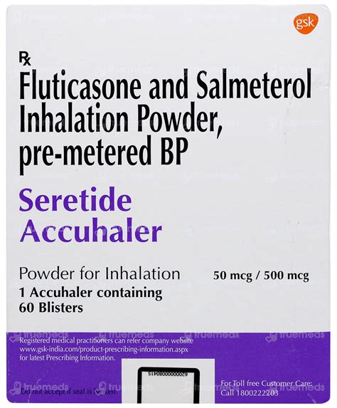 Seretide Accuhaler 50/500 MG Blister | Order Seretide Accuhaler 50/500 ...